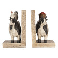 Boekensteunen Set van 2 Koe 17x10x14 cm Bruin Kunststof