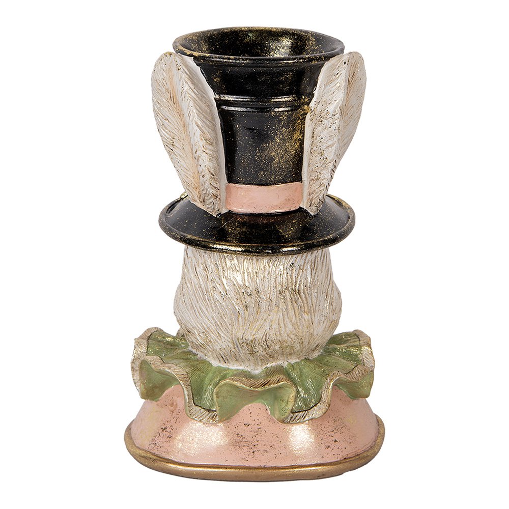 Decoratie Beeld Konijn 29 cm Beige Kunststof