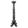 Kandelaar 65 cm Zwart Hout Kaarsenstandaard