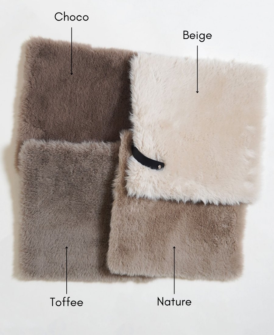 Vloerkleed Velluto Toffee - Rond ø200 cm