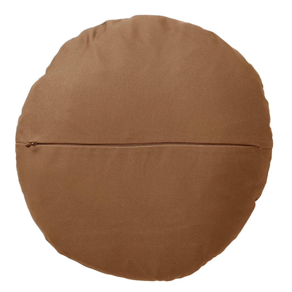Dutch Decor Sol - Outdoor Cushion Ø40 cm - Waterdicht en UV -resistent - Tabak Brown