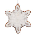 Kersthanger Sneeuwvlok 9x1x10 cm Wit Kunststof