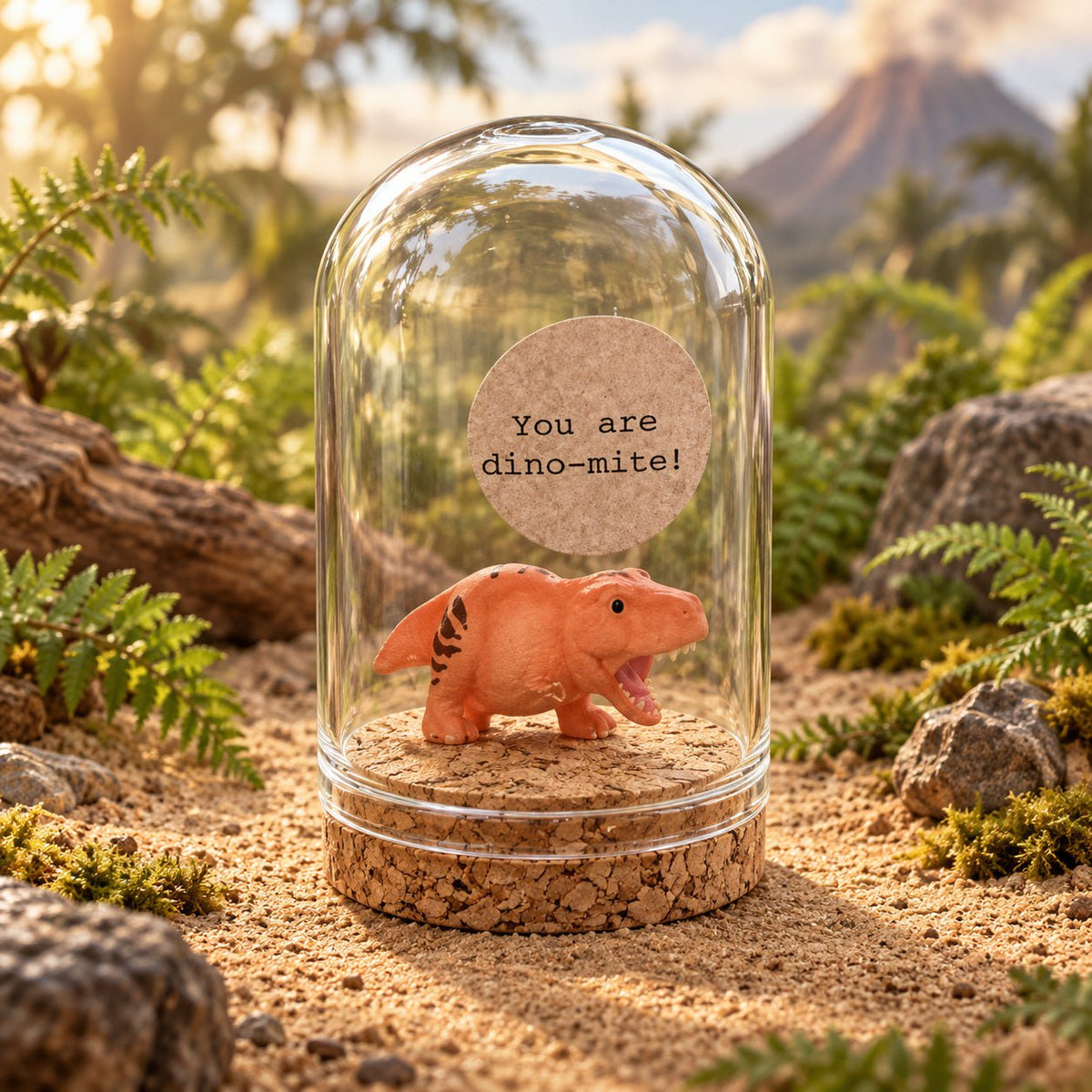 Stolpje You are dino-mite! – oranje dino