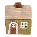 Waxinelichthouder Huis 8x7x10 cm Groen Keramiek