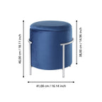 Hocker Mashike Blauw 41x46 cm