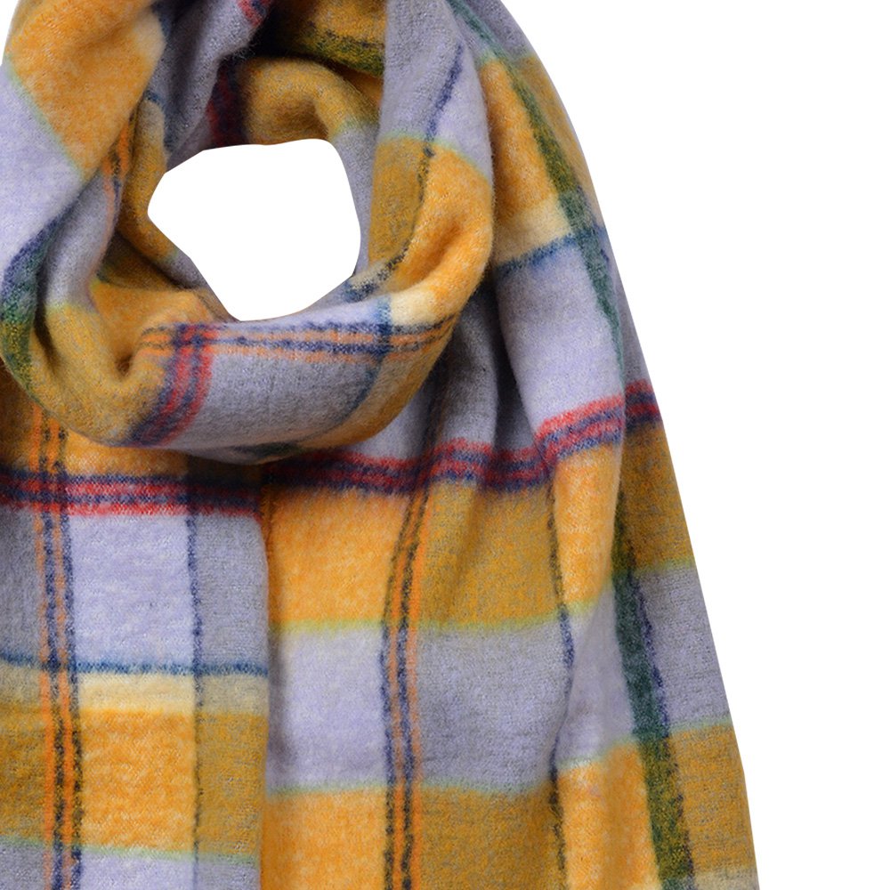 Wintersjaal Dames 50x200 cm Geel Synthetisch