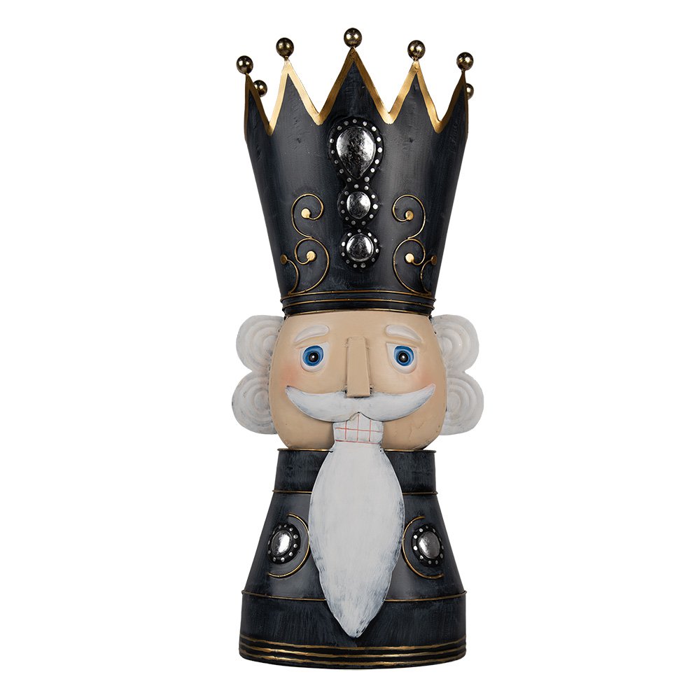 Kerstdecoratie Notenkraker 68 cm Grijs Metaal