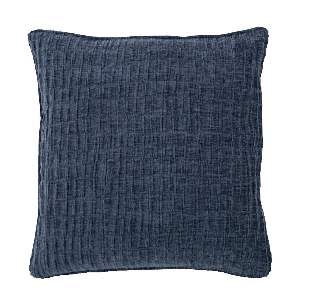 Kussen (gevuld) Chenille - 42X42 cm - wijnrood