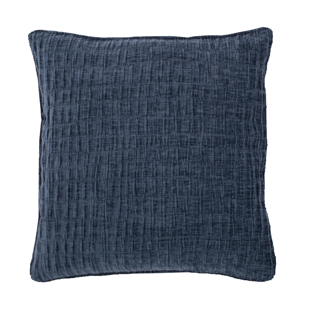 Kussen (gevuld) Chenille - 42X42 cm - wijnrood