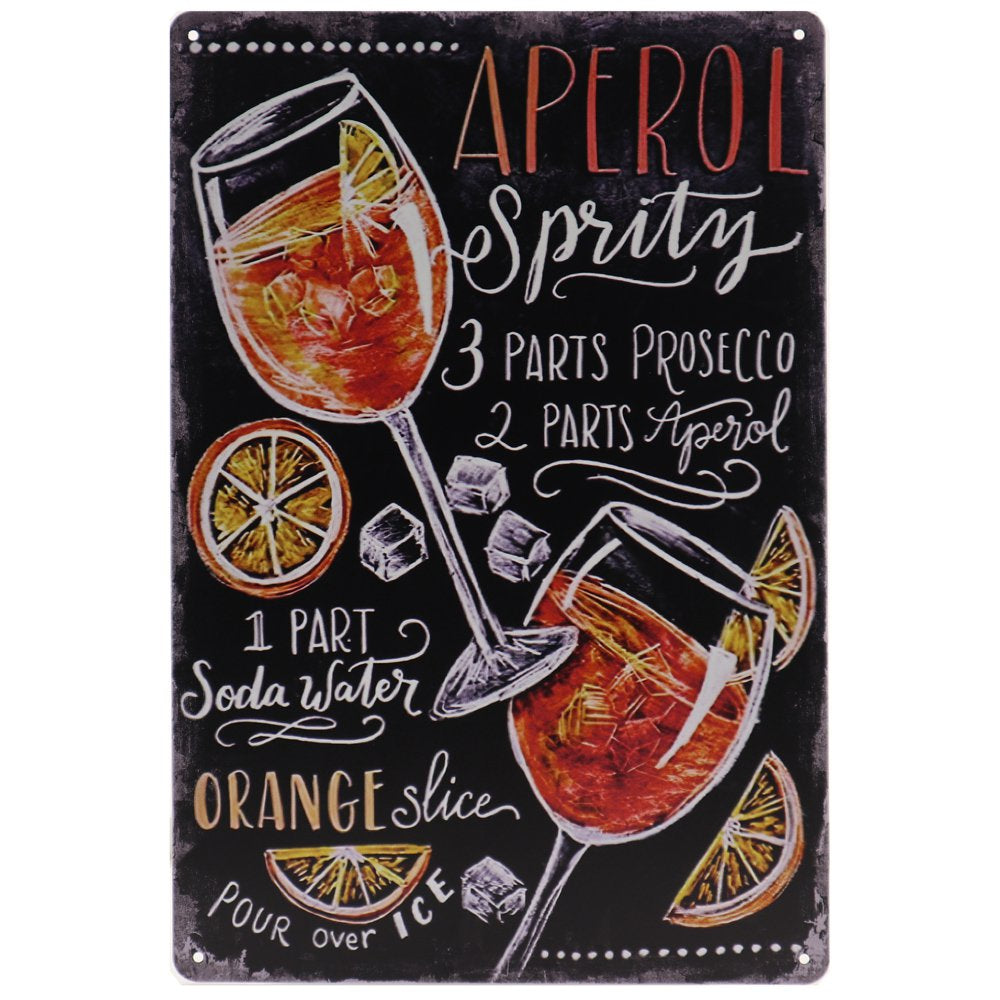 Aperol Spritz Retro Wandbord 30x20