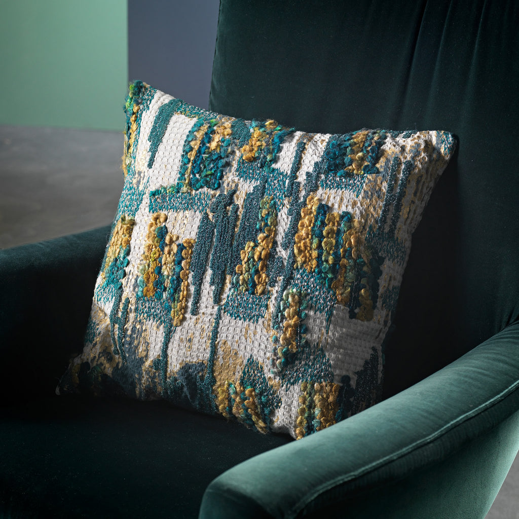 Darci | Kussen | 45x45 cm Insignia Blue | Blauw | Hoii | Met luxe binnenkussen