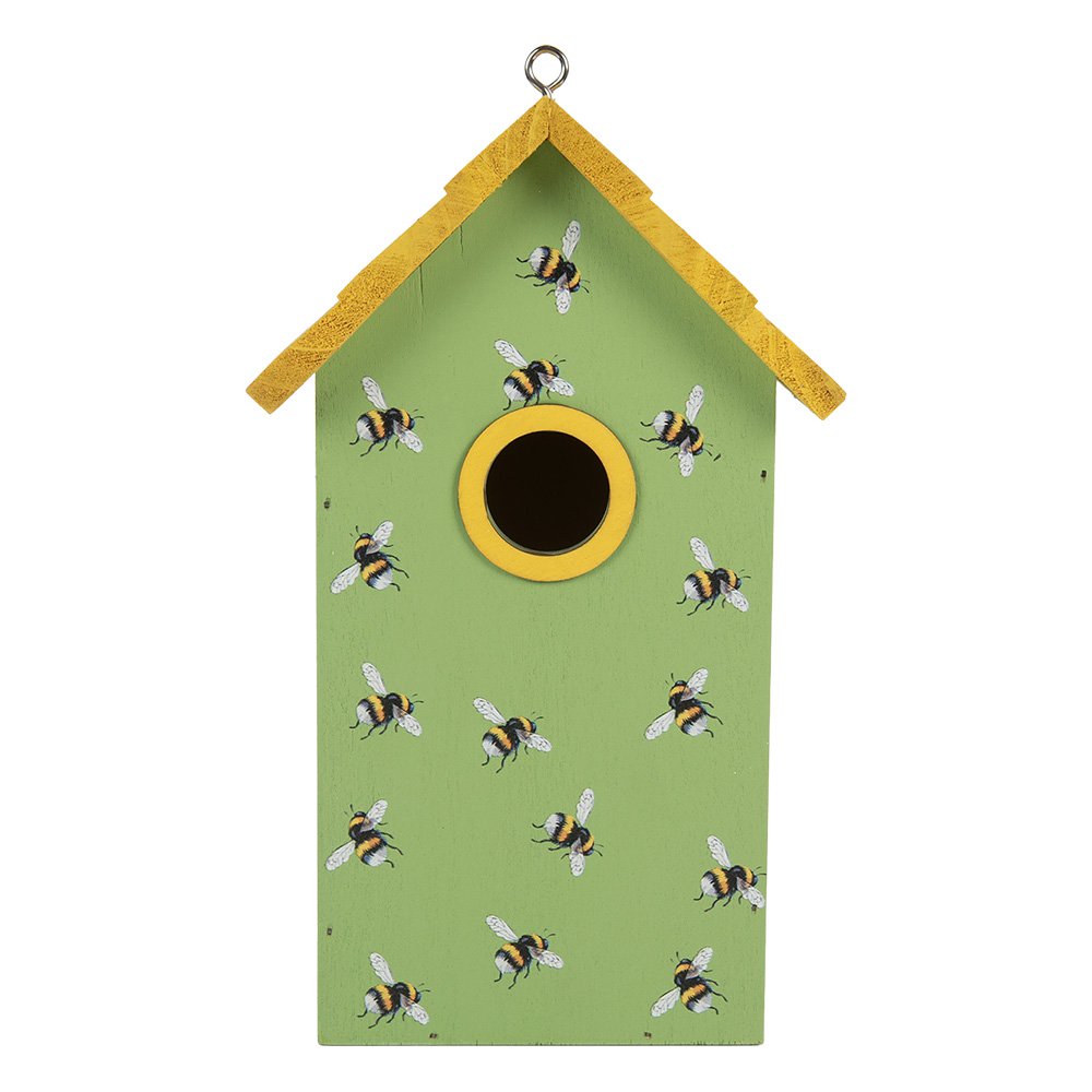 Vogelhuis 15x10x22 cm Groen Hout