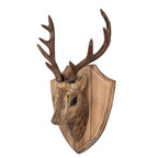Decoratie Beeld Hert 21x14x36 cm Bruin Hout