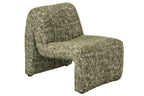 J-Line Chaise longue Margo - multiplex/stof - donkergroen