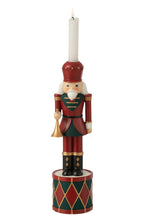 J-Line kaarshouder Notenkraker - polyresin - rood/groen - large