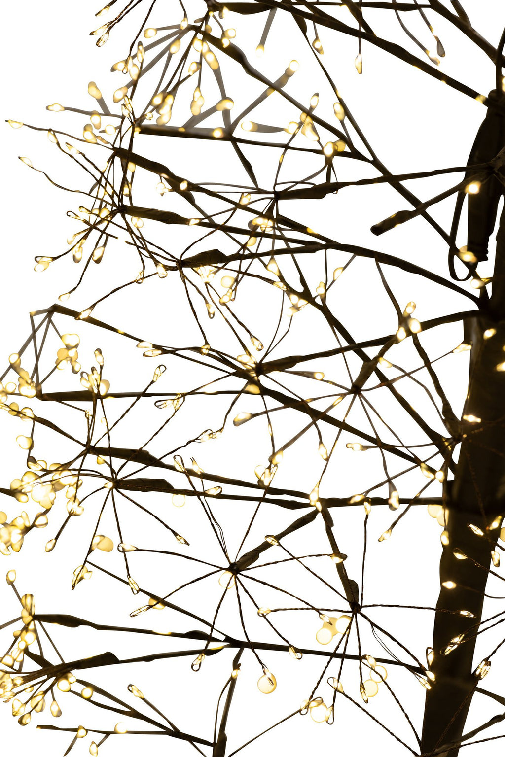 J-Line decoratie Boom - warm witte - ijzer - zwart - L - LED