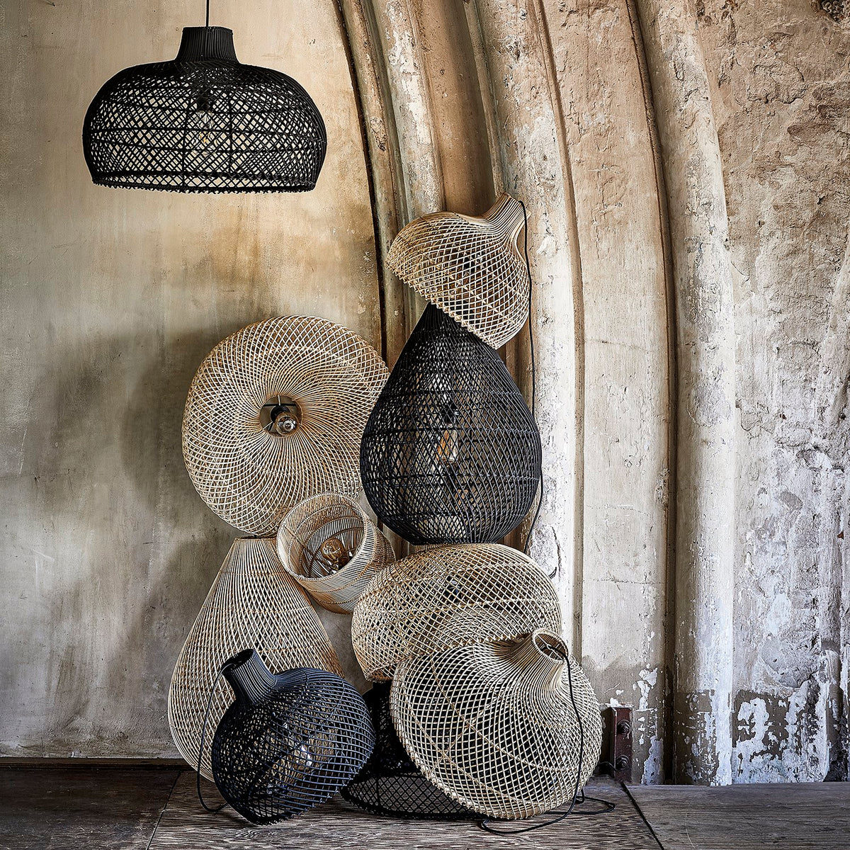 Maze hanglamp naturel Large