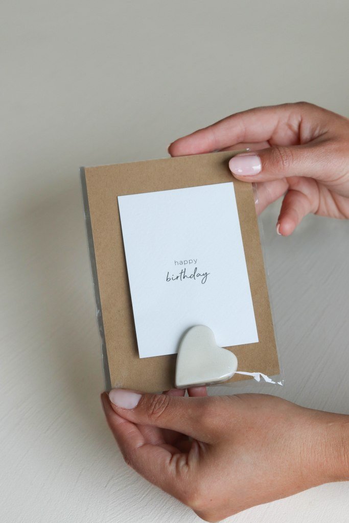 Leeff Card Holder Claire with card - Happy birthday