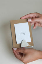 Leeff Card Holder Claire with card - Happy birthday