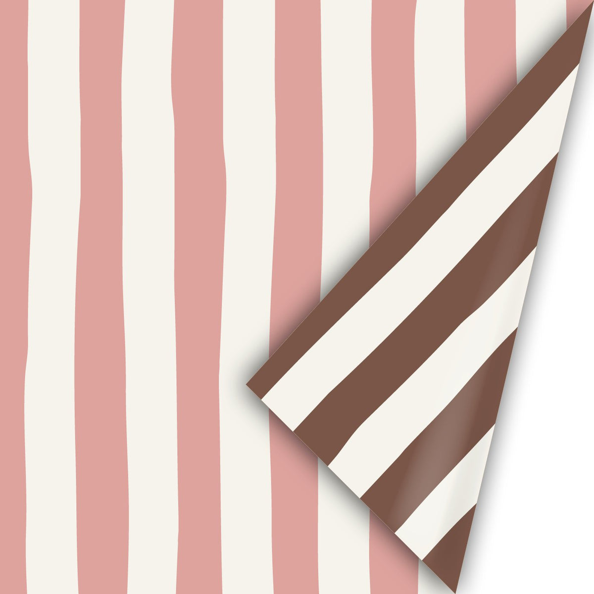 Lazy Stripes Xmas - Rollen cadeaupapier - 10 stuks