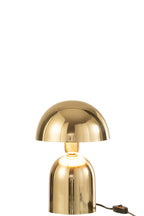 J-Line tafellamp Paddenstoel - metaal - blinkend goud