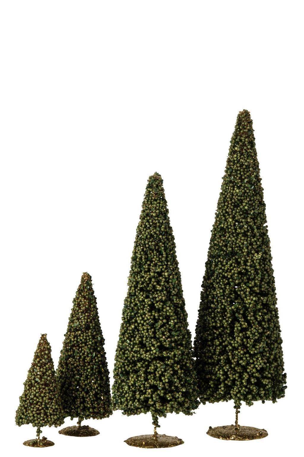 J-Line Boom met bessen - synthetisch - mosgroen - large