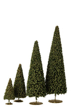 J-Line Boom met bessen - synthetisch - mosgroen - large