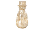 J-Line decoratie Sneeuwman - glas - zilver - large - LED