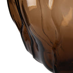 Vaas Ø 26x31 cm Bruin Glas