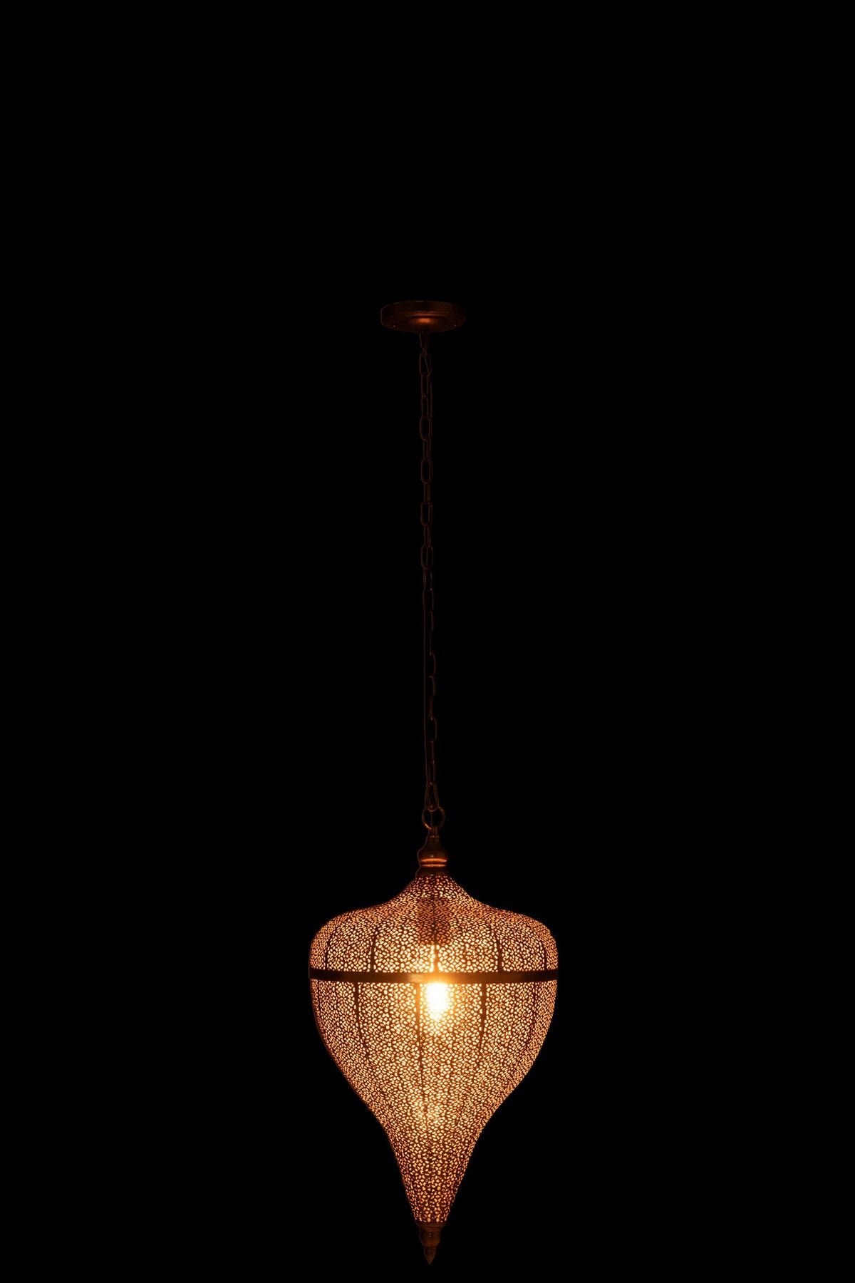 J-Line hanglamp Druppel - metaal - goud - large