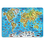 Eco Wood Art (EWA) Houten Legpuzzel World Map in kleur, 3038, 55x39x0,5cm