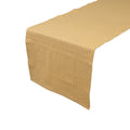 Pinstripe Tafelloper c. geel 50x140cm