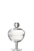 J-Line voorraadpot Diamand - kristalglas - transparant - small