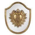 Wanddecoratie 25x3x30 cm Goudkleurig Polyresin Hart Muurdecoratie
