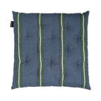 Printed Stripes stoelkussen blauw groen 40x40cm+5cm