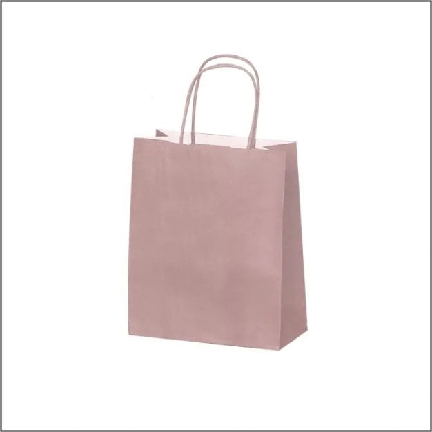 Papieren tas - S – Oud roze- Poeder roze (100 stuks)