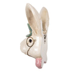 Decoratie Beeld Konijn 17x11x25 cm Beige Kunststof