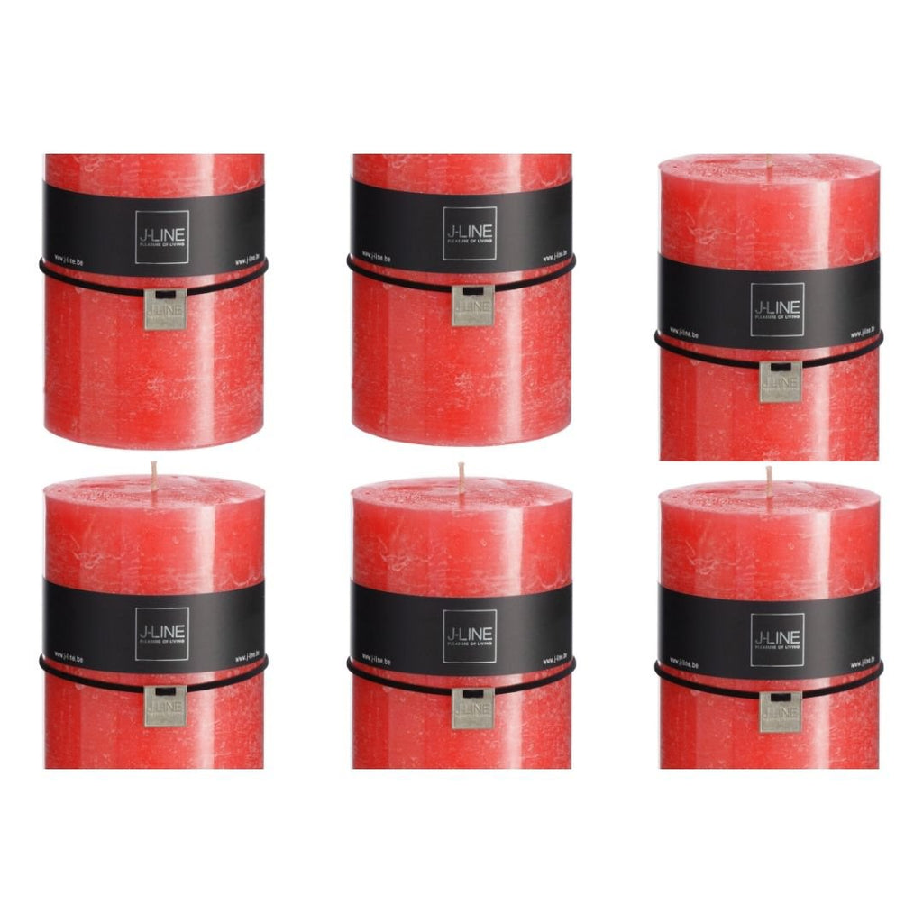 J-Line cilinderkaars - rood - XL - 120U