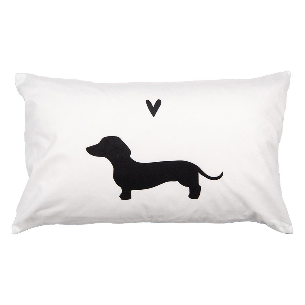 Sierkussen Wit Synthetisch Hond Kussenhoes met Kussenvulling