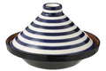J-Line tajine Granada - keramiek - wit/blauw