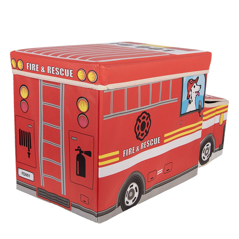 Opbergdoos Auto 55x32x28 cm Rood Kunststof