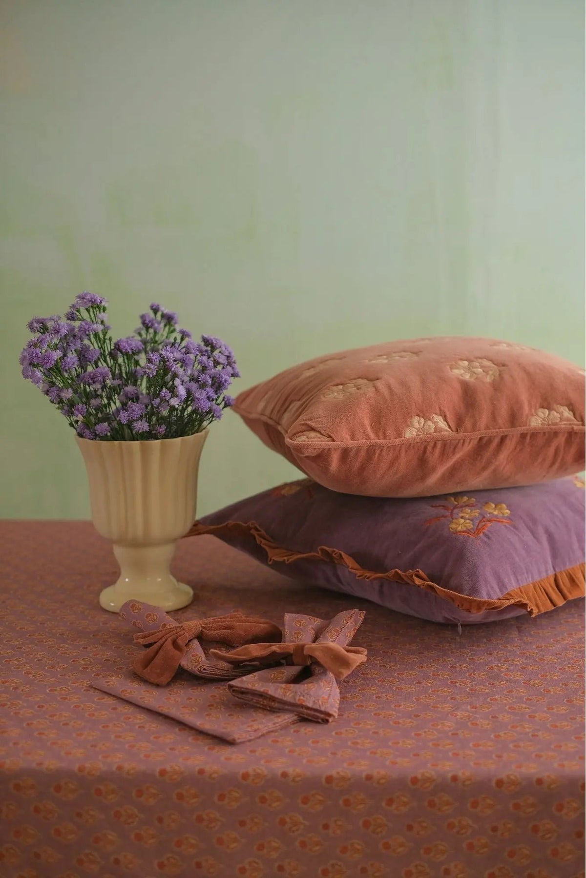 Servet | Viola lavendel katoenen servetten-set van 6 van Sanctuary Living