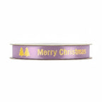 Satijn lint – Merry Christmas – Lila - 15mm x 20m