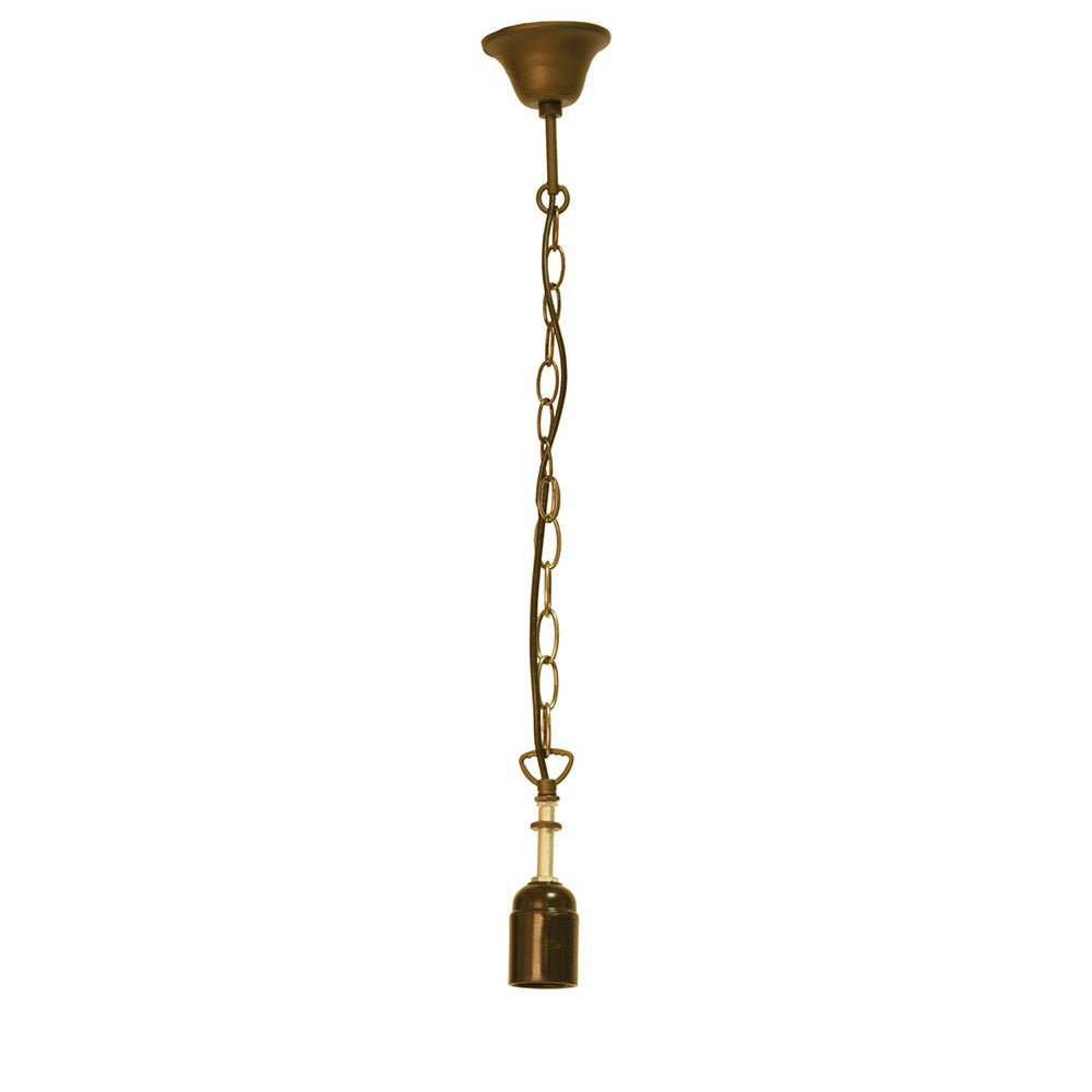 Snoerpendel Ketting Tiffany 130 cm Goudkleurig IJzer Pendellamp