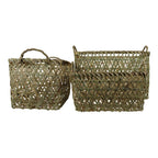 Bamboe manden rechthoek (set of 3)*
