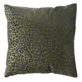 Dutch Decor Suri - Kussen 45x45 cm - Dierenprint - Bieslook - Groen