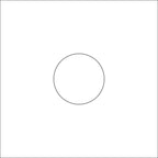 Etiket - mat wit - rond 15mm - rol van 1000 stuks