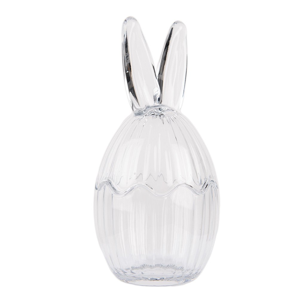 Glazen potje Ei Ø 10x21 cm Transparant Glas