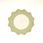 Polyester placemat – groen – strak geweven eetdecor