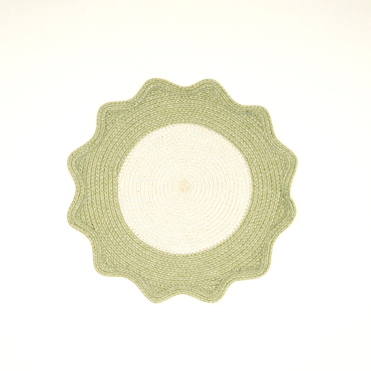 Polyester placemat – groen – strak geweven eetdecor
